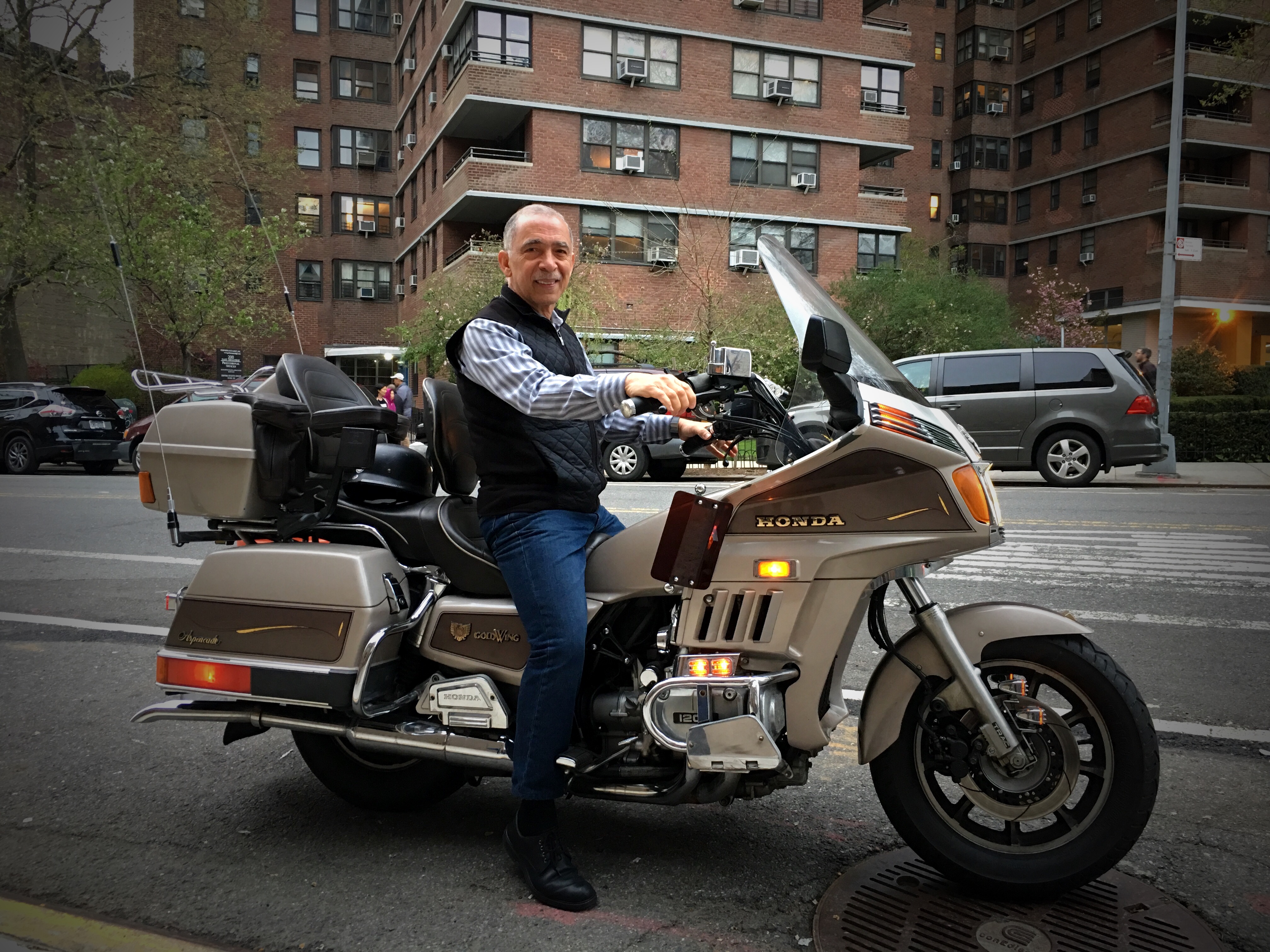 Classic honda goldwing in New York City