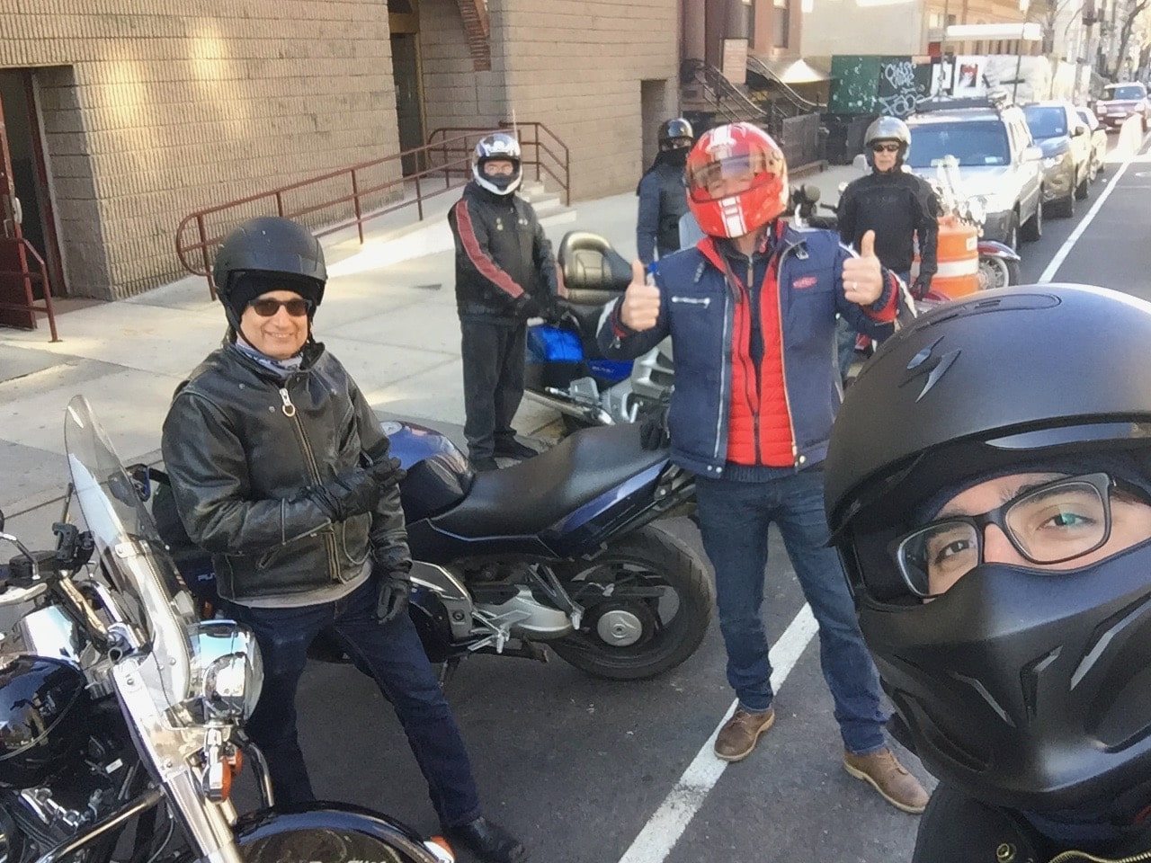 NYC Motorcycle Riders Winter